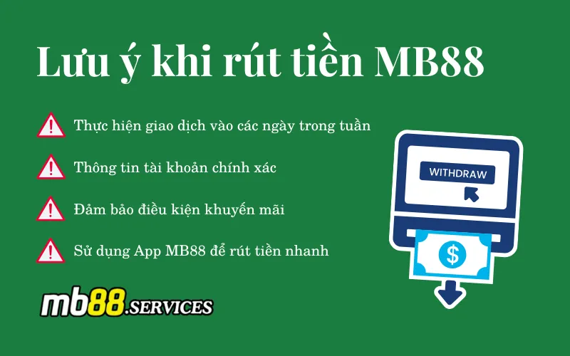 Hướng Dẫn Rút Tiền MB88 - Quy Trình, Phương Thức Và Lưu Ý