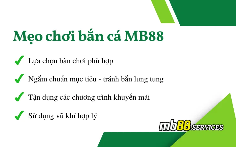 Bắn Cá MB88 - Những Sảnh Bắn Cá Hấp Dẫn Và Mẹo Chơi Hiệu Quả