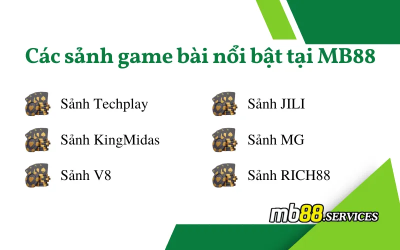 Khám Phá Sảnh Game Bài Và Tựa Game Hấp Dẫn Tại MB88